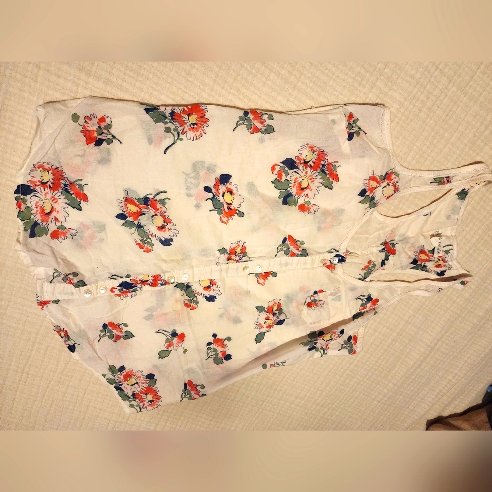 Floral tank top xs